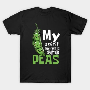 My Spirit Animals Are Peas Funny T-Shirt